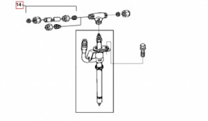 Furtun de injectoare pentru tractoare John Deerer