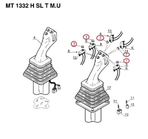 Joystick hidraulic Manitou 552257 - Img 3