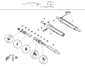 Kit reparatie cilindru hidraulic Manitou 178746 - Img 3