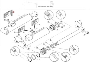 Kit reparatie cilindru hidraulic Manitou 476784 - Img 3