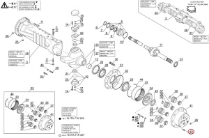Pinion satelit reductor Manitou 44503 - Img 3