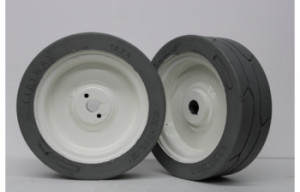 Roata non-marcanta 12 x 4 x 8 pentru nacela verticala Skyjack SJ12, SJ16