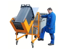 Statie golire containere gunoi 120-240 litri Bauer MKS-H - pompa manuala - Img 4