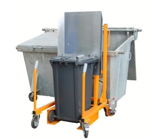Statie golire europubele gunoi 120-240L cu functie electrohidraulica - Bauer MKS-12V - Img 4