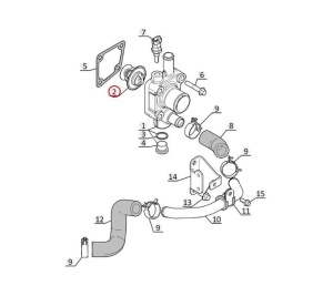 Termostat motor Manitou 942766 - Img 2