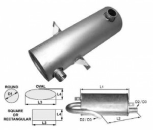 Toba de esapament 500 mm pentru stivuitoare Clark 118TA1350