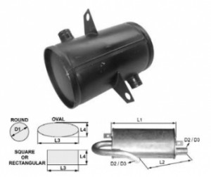 Toba de esapament rotunda 412 mm pentru stivuitoare Hyster