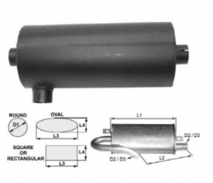 Toba esapament 400 mm pentru stivuitor Hyster