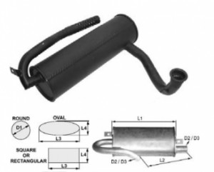 Toba esapament 510 mm pentru stivuitoare Clark