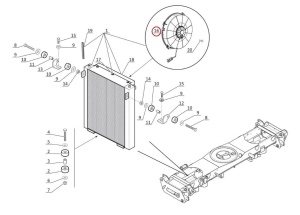 Ventilator radiator Manitou 52622531 - Img 3