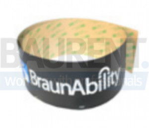 Autocolant cu logo pentru UVL 42.375 "x 3.625" lift hidraulic BRAUN