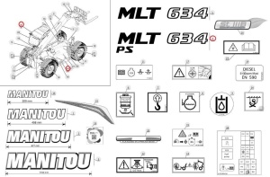 Autocolant identificare Manitou 315186 - Img 1