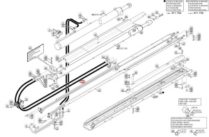 Cablu brat telescopic Manitou 940285 - Img 1
