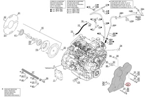 Capac protecție curea alternator Manitou 52500186