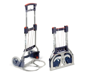 Carucior de mana rabatabil 125kg, H1125, roti pline, aluminiu