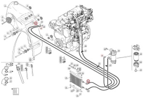 Conductă combustibil răcitor–rezervor Manitou 285507 - Img 2