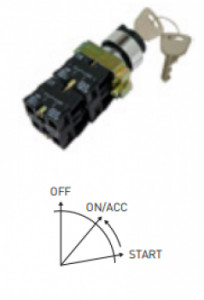 Contact pe 3 pozitii pentru nacele Haulotte COMPACT10, COMPACT14