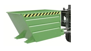Container basculabil de atasat pe furcile de stivuitor 0.7mc 1000kg, Bauer VG 700 - Img 1