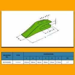 Dinte cupa Caterpillar TEETH24 - Img 2