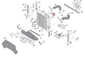 Dop pentru radiator Manitou 702369 - Img 3