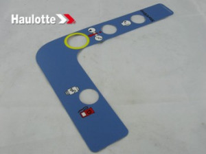 Eticheta parte dreapta telecomanda nacela Haulotte HA 16 RTJ/RTJO/RTJPRO, HA20 /28/32 RTJ