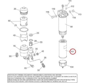 Filtru combustibil Manitou 608776 - Img 2