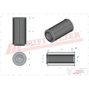 Filtru de aer primar SA11718, SA 11718 compatibil JCB, Caterpillar, Fiat Hitachi - Img 2