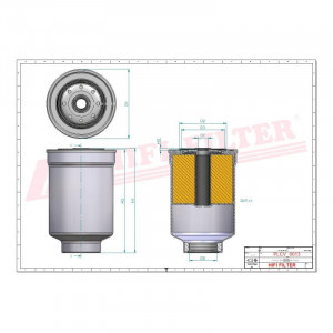 Filtru motorina SN25037, SN 25037 Manitou 822608, 746364 - Img 3