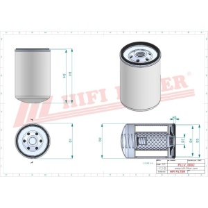 Filtru ulei motor SO311, SO 311, XO4 - FT4512 - P550882 - FT4883 - P550939 - W917 - SP 4370 - Img 2