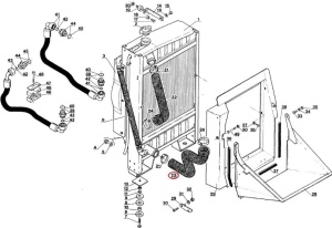 Furtun inferior radiator Manitou 234945