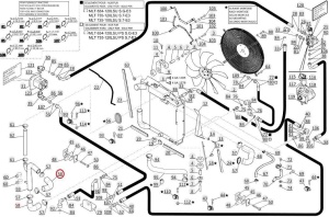 Furtun inferior radiator Manitou 906770