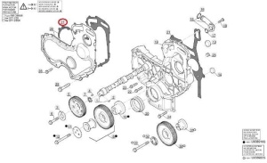 Garnitură capac distribuție Manitou 702056 - Img 2
