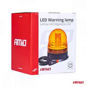 Girofar LED 12/24V - sticla galbena, magnetic W09M MAG/3 BOLT, ECE R10 80LED IP56 - Img 2