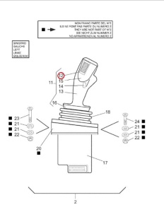 Joystick hidraulic Manitou 604026 - Img 2