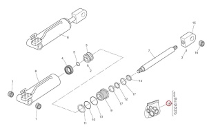 Kit reparatie cilindru hidraulic Manitou 659823 - Img 2