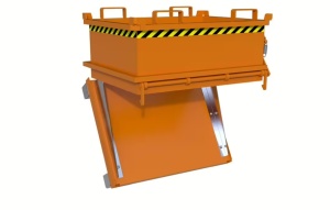 Minicontainer stivuibil cu fund basculabil 0.24mc 500kg - Bauer MSB-250 - Img 2