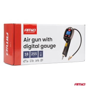 Pistol umflare roți cu manometru digital 18 bar AMIO-04482 – Pistol aer comprimat pentru verificare și umflare anvelope - Img 4