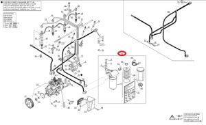 Pompă electrică de combustibil cu filtru Manitou 947744 - Img 2