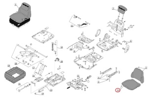 Scaun operator Manitou 564012 - Img 3