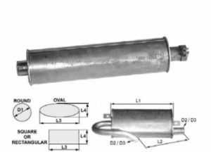 Toba de esapament 510 mm pentru stivuitor Clark