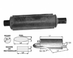 Toba de esapament 590 mm pentru stivuitoare Clark