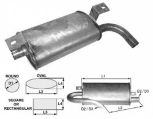 Toba de esapament ovala 385 mm pentru stivuitor Jungheinrich