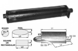 Toba de esapament rotunda 510 mm 111TA3672 pentru stivuitor Jungheinrich