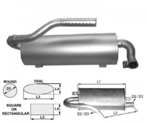 Toba esapament 500 mm rotunda pentru stivuitor Clark