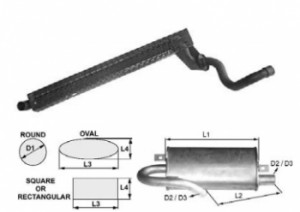 Toba esapament 750 mm pentru stivuitor Clark