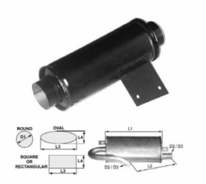Toba esapament rotunda 305 mm pentru stivuitoare Hyster
