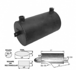 Toba esapament rotunda 375 mm pentru stivuitoare Hyster