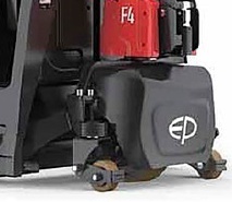 Transpaleta electrica 1500kg, baterii Li Ion + roti sprijin