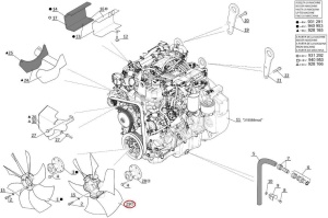 Ventilator radiator Manitou 315287