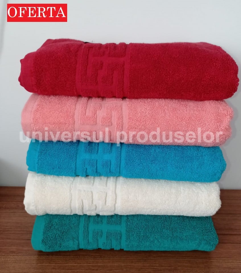 Set 5 Prosoape de bumbac pakistanez 500g/mp 48x88 cm, cod P52 - 3 | YEO